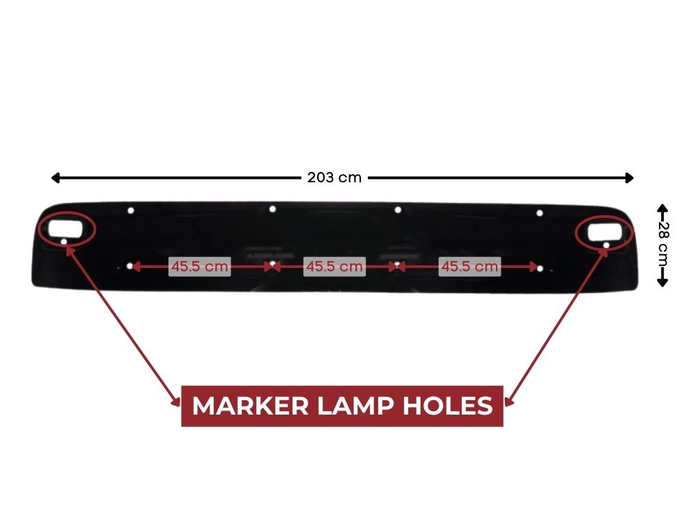 MAN TGL Sunvisor – With 2 Marker Lamp Holes (2005-2014) image 2