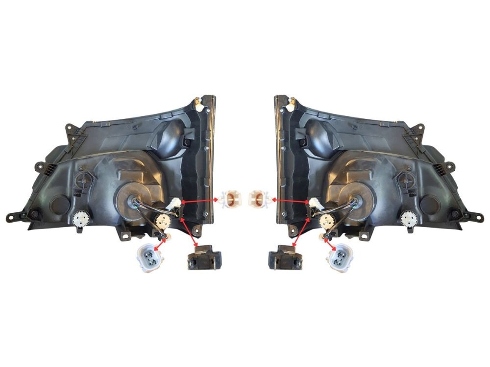 Hino 300 Series/Dutro HeadLamp (PAIR) – Sports – Electric Adjust – LED Projected Headlight – LED Flasher – Wide Cab – 300 Series/Dutro (10/2011-05/2019) image 3
