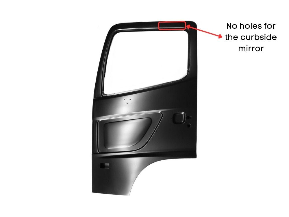 Hino 500 Series Door Shell Left Hand With Australian Standard Mirror Holes – FC/FD/FE (2017-On) image 2