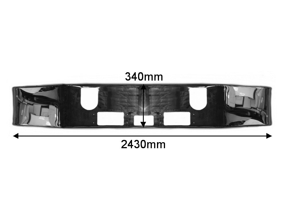 Mack Front Bumper Bar – Chrome – Trident/Gradient (2006-2020) image 2
