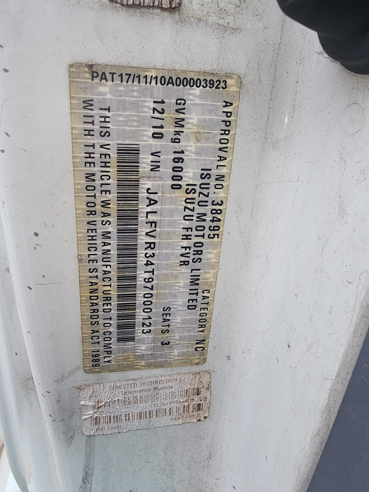 Isuzu F Series (FVR) Cabin Shell – Manual – 2008-ON (CL2765) image 9