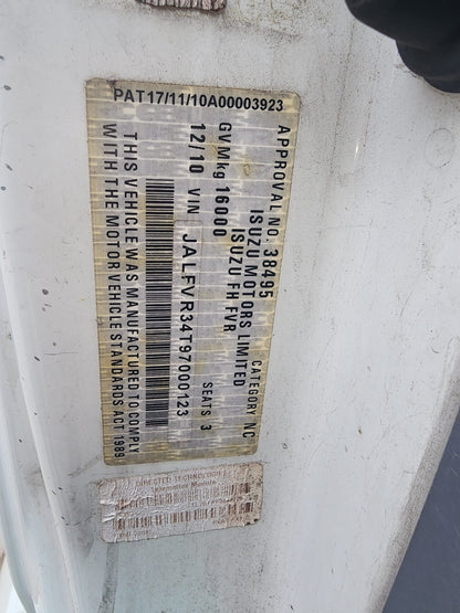 Isuzu F Series (FVR) Cabin Shell – Manual – 2008-ON (CL2765) image 9