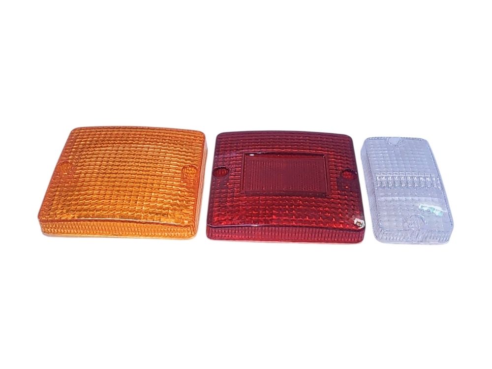 Mitsubishi/Fuso Fighter Tail Lamp Lens Right Hand / Left Hand – 3 Piece Set – Amber / Red / Clear – FK6/FM6/FN6 (1996-2008) image 2