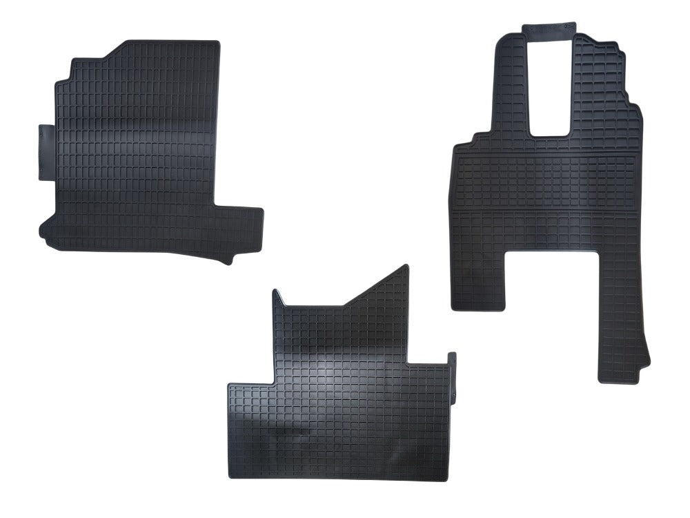 Mercedes Actros Rubber Floor Mats Right Hand Left Hand & Centre – 3 Piece Set – MP4 (2016-2020) image 1