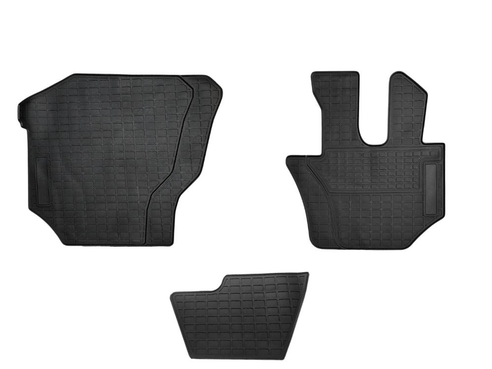 Isuzu F Series Rubber Floor Mats – Right Hand Left Hand & Centre – 3 Piece Set – FRD/FRR/FSD/FSR/FTR/FSS 4X4 (12/2007-On) image 1