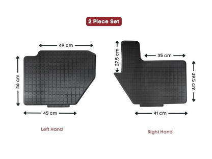 Mitsubishi/Fuso Fighter Floor Mats Right Hand & Left Hand – Rubber – 2 Piece Set – FK6/FM6/FN6 (1996-2008) image 2