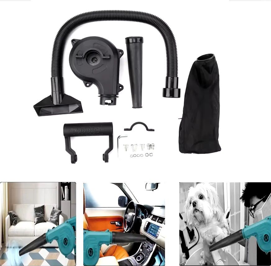 Wind Dust Blower Accessory Only for 100Mm Angle Grinder Converted into Blower Vacuum Cleaner Cordless Electric Air Blower