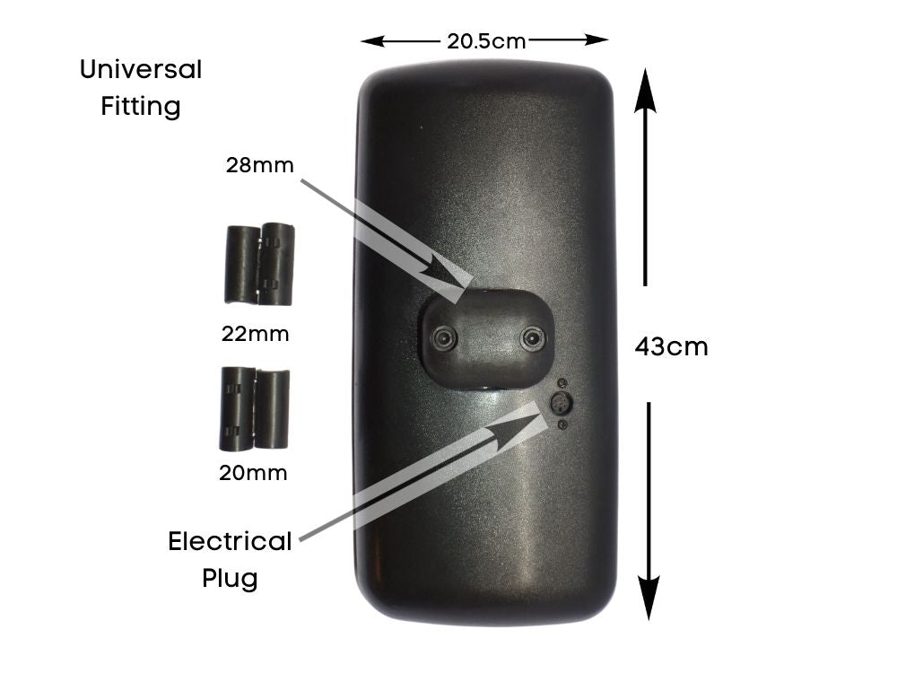 Mitsubishi/Fuso Shogun Mirror Head – Electric – Flat Main Glass – With Spotter Right Hand / Left Hand – FS5/FP5/FV5 (2011-2018) image 3