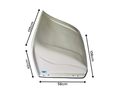 Hino Dutro/Toyota Dyna 300 Series Roof Scoop – Low – XZU3/XZU4 (2000-2011) image 3