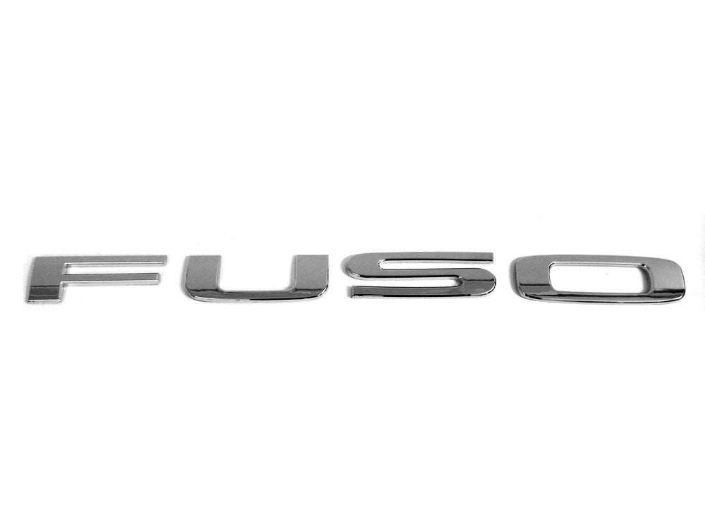 Mitsubishi/Fuso Canter Grille Badge FUSO – Chrome – FE7/FE8/FG8 (2005-2011) image 1