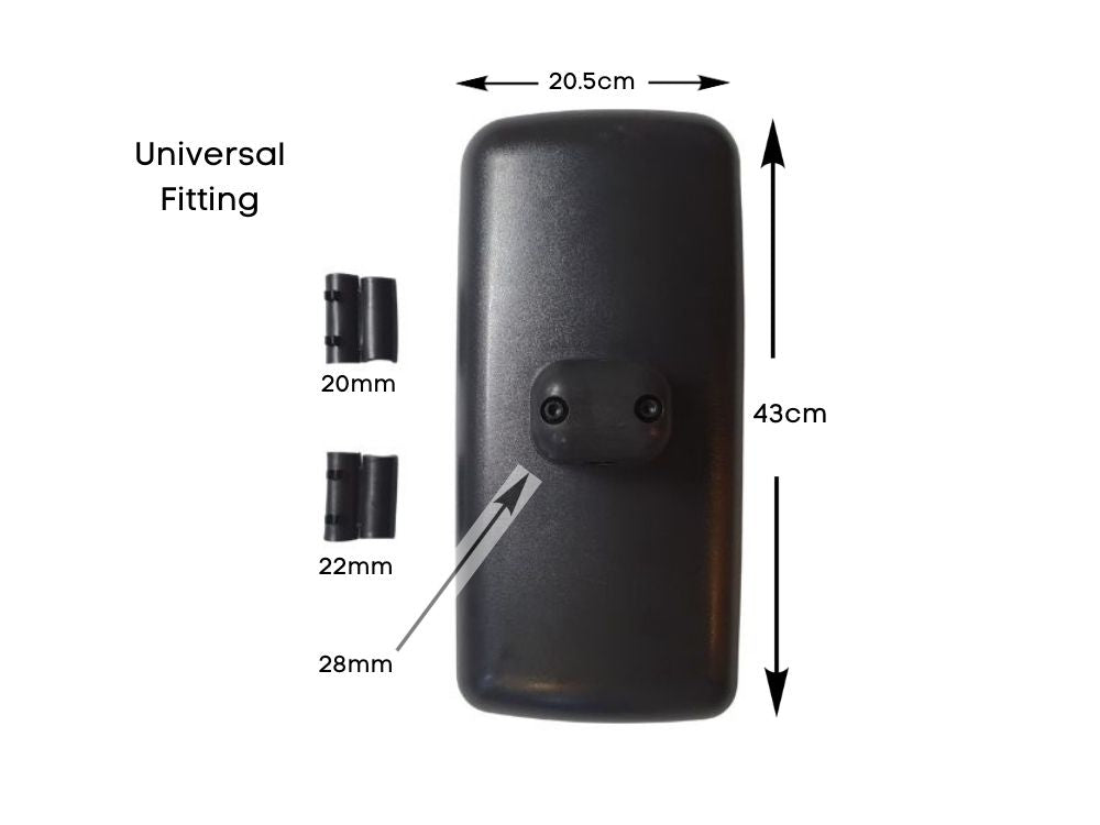 Mitsubishi/Fuso Super Great Mirror Head Right Hand / Left Hand – Manual – Flat Main Glass – With Spotter – Original Britax – FS5/FP5/FV5 (1998-2011) image 3