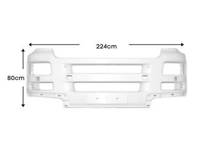 MAN TGA Front Bumper Bar – Low Bar – White – Narrow Cab – M/L/LX (2000-2009) image 2