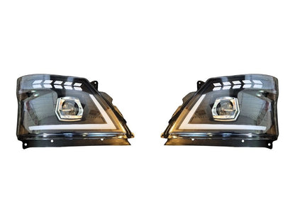 Hino 300 Series/Dutro HeadLamp (PAIR) – Sports – Electric Adjust – LED Projected Headlight – LED Flasher – Wide Cab – 300 Series/Dutro (10/2011-05/2019) image 1