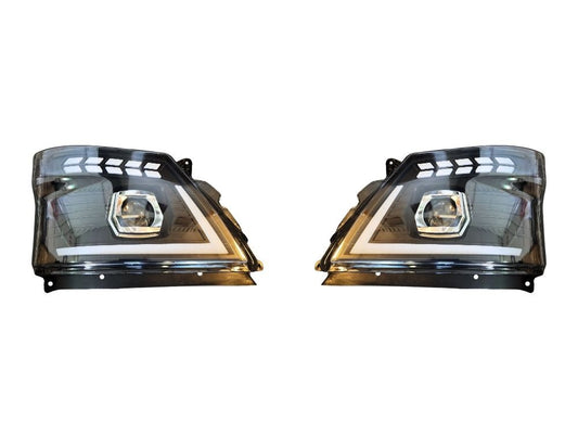 Hino 300 Series/Dutro HeadLamp (PAIR) – Sports – Electric Adjust – LED Projected Headlight – LED Flasher – Wide Cab – 300 Series/Dutro (10/2011-05/2019) image 1