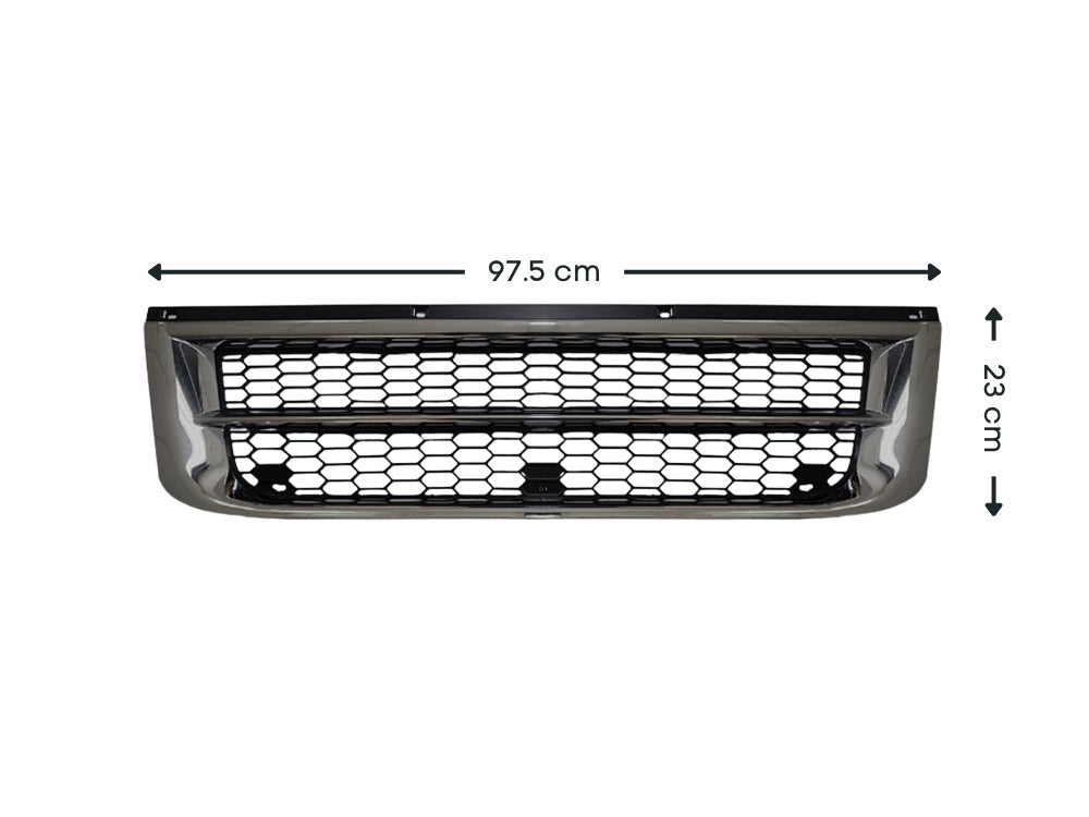 Mitsubishi/Fuso Rosa Front Grille – Chrome – Bus (2007-2020) image 2