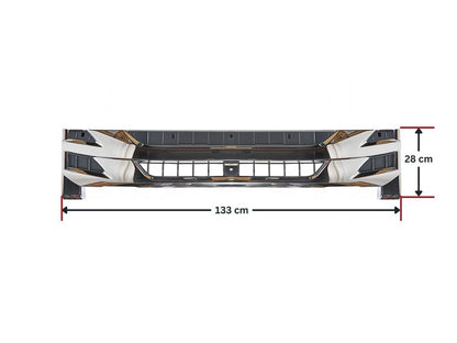 Isuzu N Series Grille – Chrome – Wide Cab – NPR/NPS/NQR (06/2015-On) image 2