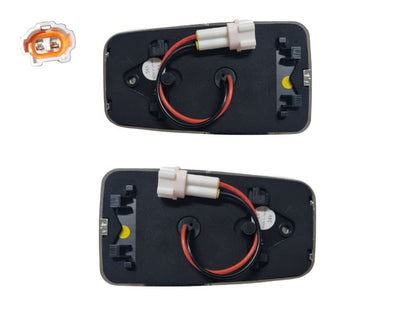 Hino 700 Series Door Flasher Right Hand / Left Hand – Sold As a Pair – LED – Amber – With Chrome Mould – FS/FY (2004-2018) image 2