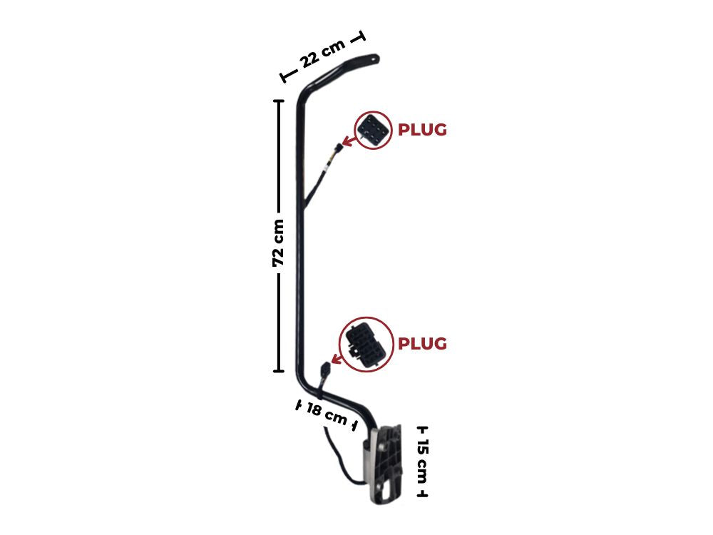 Isuzu F Series Door Mirror Arm Right Hand- Electric – With Australian Standard Wiring & Plugs – 26CM Wide – FRD/FRR/FSD/FSR/FTR/FSS 4X4 (12/2007-On) image 3