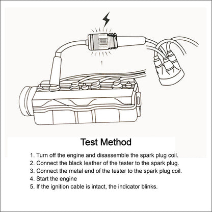 Car In-Line Ignition Spark Tester Diagnostic Tool