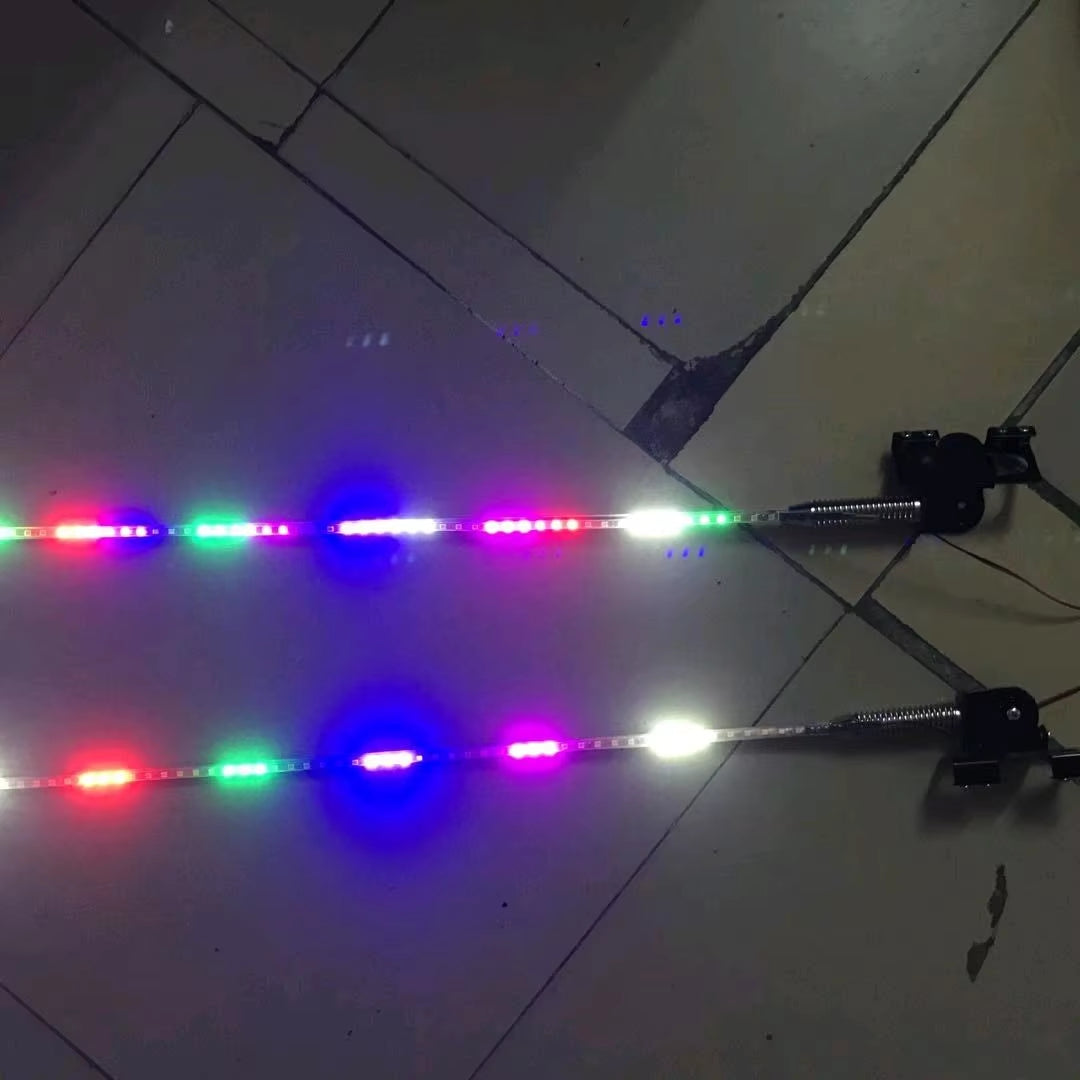 Large Truck Antenna Color Decoration Light LED Truck Roof Radio Signal Receiving Line Welcome Light 24V