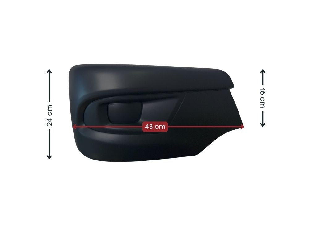 Mitsubishi/Fuso Canter Front Bumper Bar End Right Hand – Without Fog Lamp Holes – Narrow Cab – FEA (2024-On) image 2