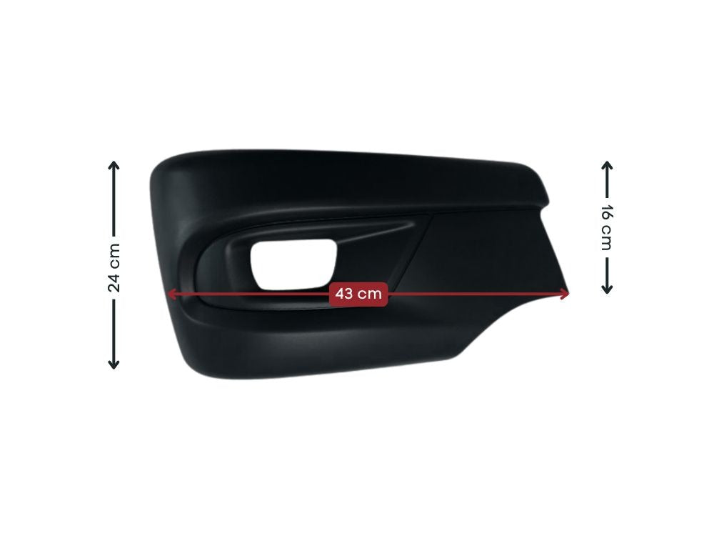 Mitsubishi/Fuso Canter Front Bumper Bar End Right Hand – With Fog Lamp Holes – Narrow Cab – FEA (2024-On) image 2