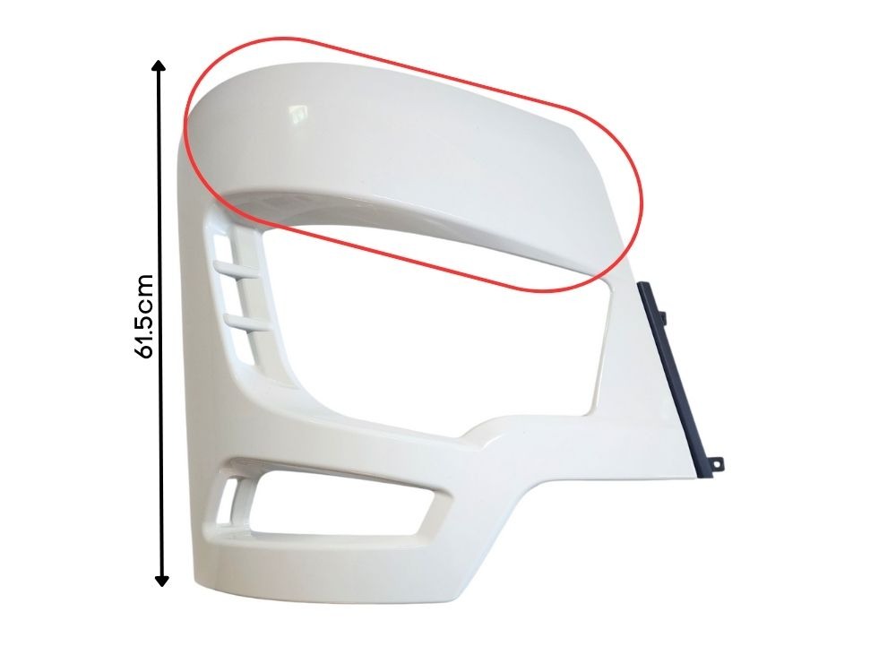 Mitsubishi/Fuso Shogun Front Bumper Bar End – Headlight Panel Right Hand – High Bar – 460/530 (2018-On) image 2
