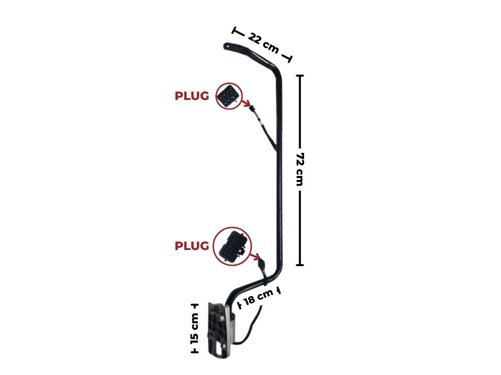 Isuzu F Series Door Mirror Arm Left Hand – Electric – With Australian Standard Wiring & Plugs – 26CM Wide – FRD/FRR/FSD/FSR/FTR/FSS 4X4 (12/2007-On) image 3