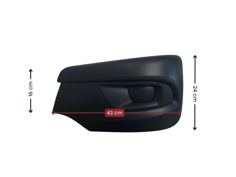 Mitsubishi/Fuso Canter Front Bumper Bar End Left Hand – Without Fog Lamp Holes – Narrow Cab – FEA (2024-On) image 2