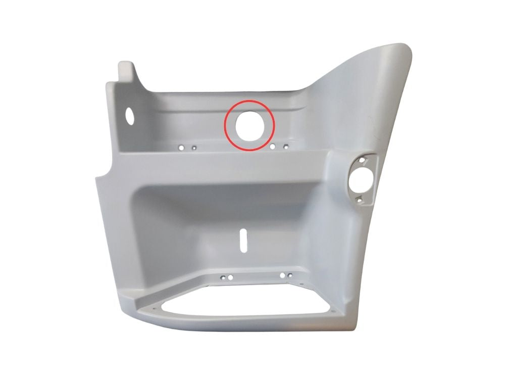 Volvo FE/FL Step Panel Left Hand – Lower – White (2006-2013) image 2