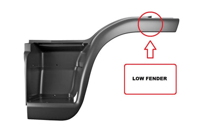 Iveco Eurocargo Step Panel Left Hand – Twin Step – With Low Fender – Black – 120E/140E/160E (2002-2009) image 2