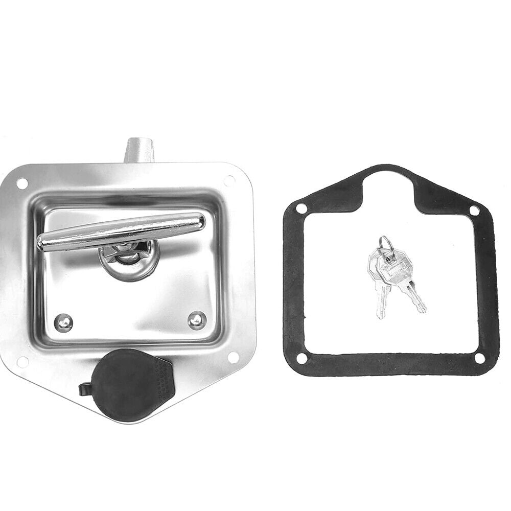 4X T Handle Locks Tool Box with Keys Stainless Steel Trailer Camper Truck