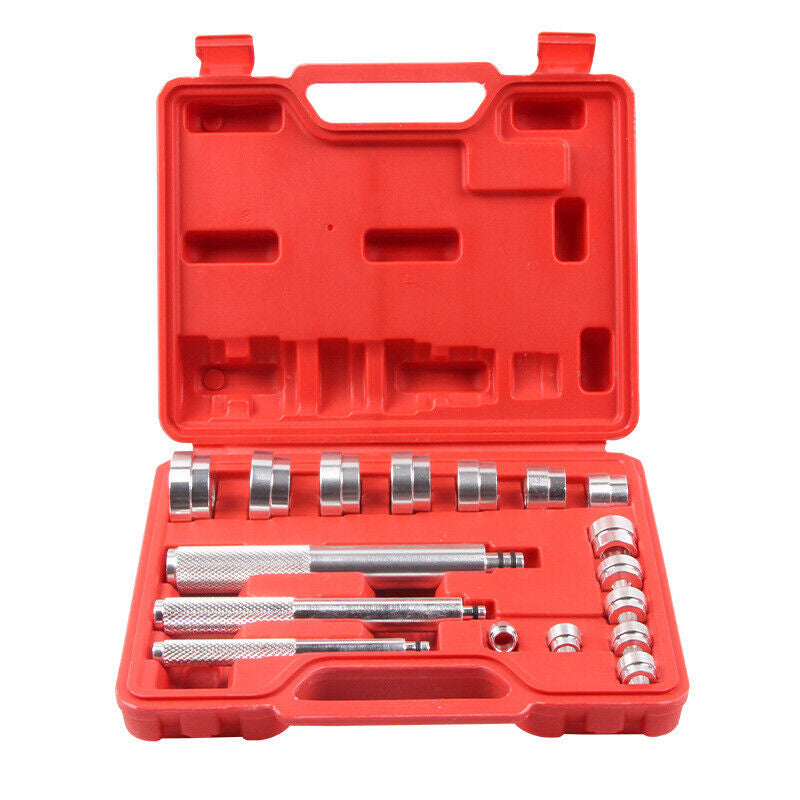 Wheel Bearing Race Seal Bush Driver Set Garage Tool Kit 17Pc Aluminum Mm