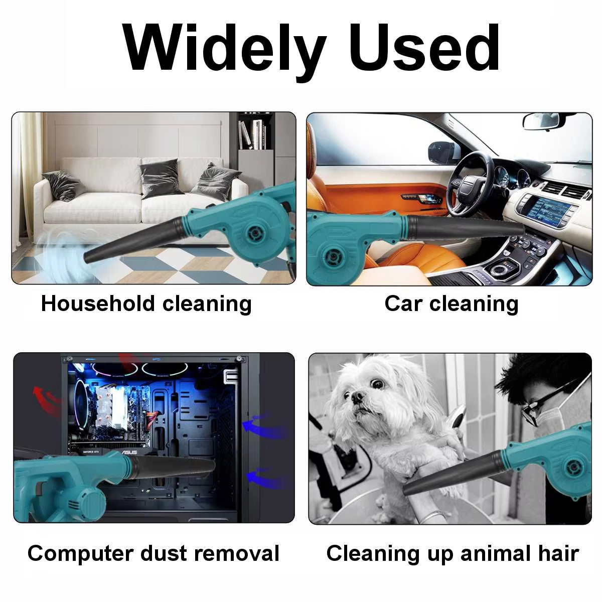 Wind Dust Blower Accessory Only for 100Mm Angle Grinder Converted into Blower Vacuum Cleaner Cordless Electric Air Blower