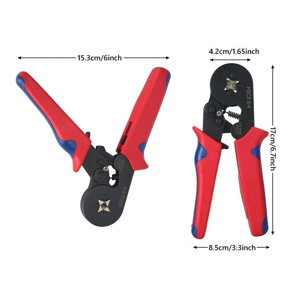 1500Pcs Bootlace Ferrule Crimper Kit 0.25-6Mm² Cord End Ratchet Crimping Tool