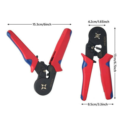 1500Pcs Bootlace Ferrule Crimper Kit 0.25-6Mm² Cord End Ratchet Crimping Tool