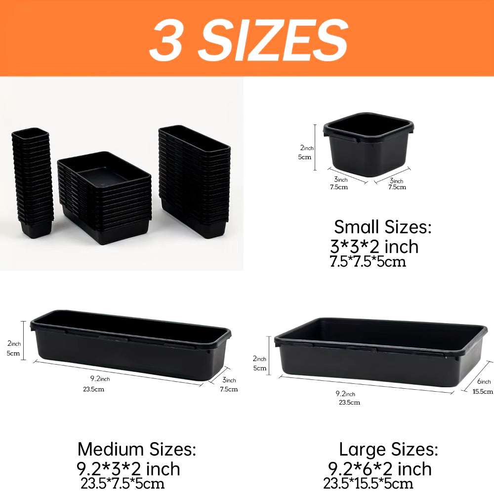 Tool Box Organizer Drawer Tray Dividers Set Workbench Cabinet Bins Tool Chest Organization Garage Hardware Tool Tray