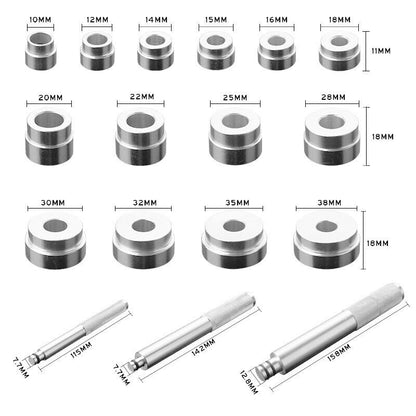 Wheel Bearing Race Seal Bush Driver Set Garage Tool Kit 17Pc Aluminum Mm