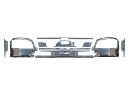 Hino 500 Series Front Bumper Bar Kit Set – Chrome – 9 pcs included – FD/FE (2017-On) image 1