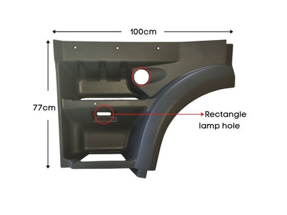Step Panel L/H Left Hand  –  Upper  –  Square Step Lamp Hole  –  To Suit DAF 95XF (95-02) DAF XF95 (02-06)