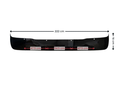 DAF CF Series high-roof sunvisor dimensions