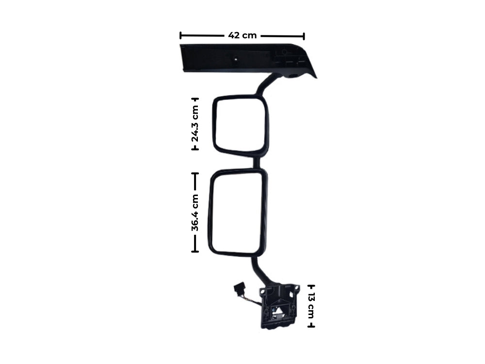 DAF LF Series Mirror Assembly Right Hand – Two Piece Mirror With Spotter – LF45/55 (2001-2019)