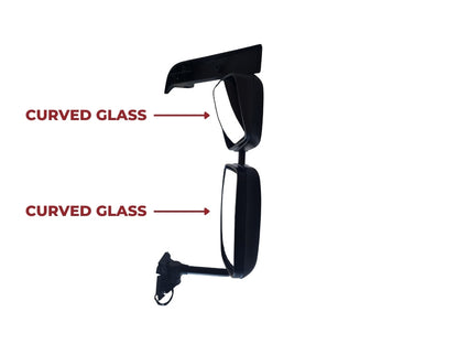 DAF LF Series Mirror Assembly Right Hand – Two Piece Mirror With Spotter – LF45/55 (2001-2019)