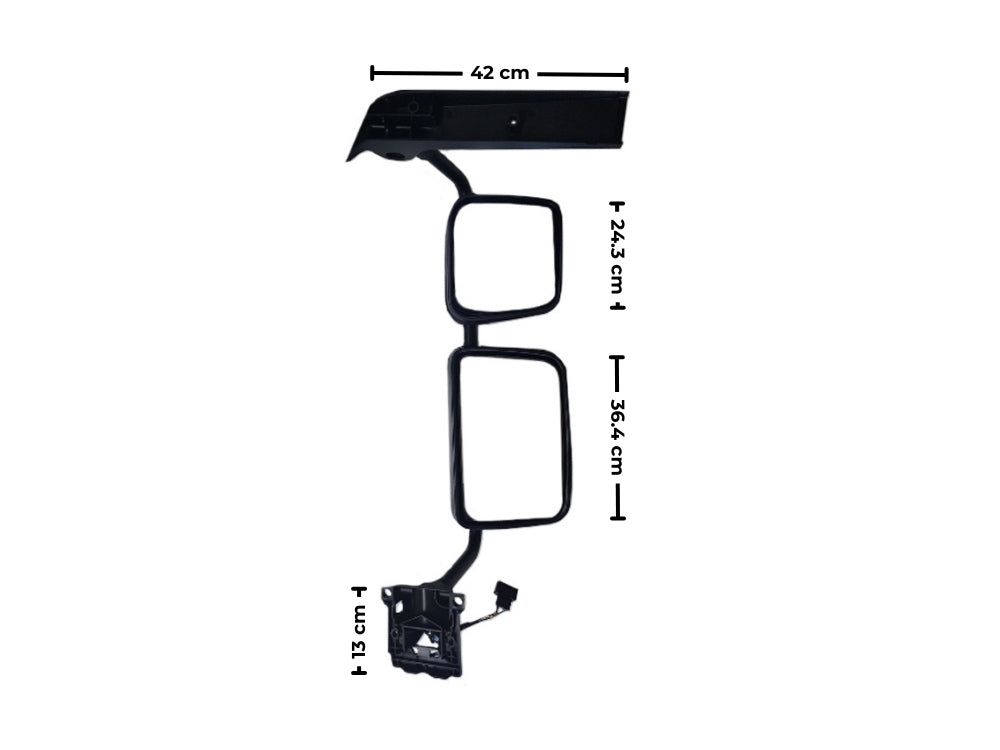 DAF LF Series Mirror Assembly Left Hand – Two Piece Mirror With Spotter – LF45/55 (2001-2019)