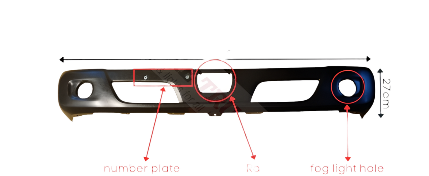 Front Bumper Bar – With Fog & Radar – Narrow Cab – 300 Series/Dutro (05/19-On)