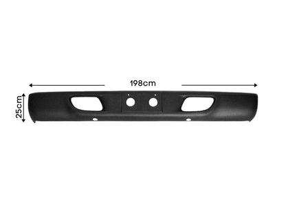 Isuzu N Series Front Bumper Bar – Without Fog Lamp Holes – White – Wide Cab – NPR/NQR (1994-07/2005) image 2