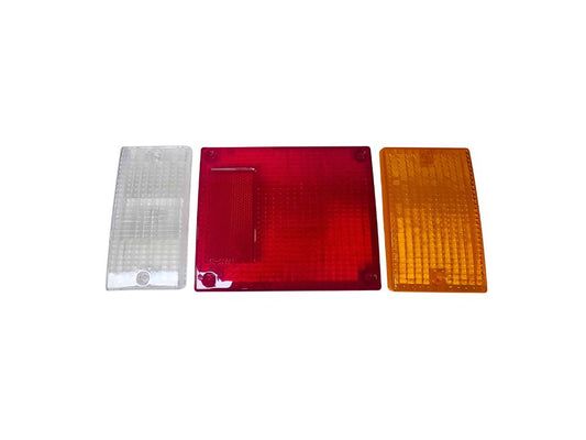 Hino 300 Series/Dutro XZU6/7_XKU6/7_XJC7 (10/2011-On) – Tail Lamp Lens Right Hand / Left Hand – 3 Piece Set – Amber / Red / Clear