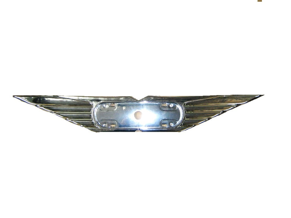 Sanwa Chrome Front Grille Emblem For Hino Trucks - 7" X 11" (Replaces 765311430A)