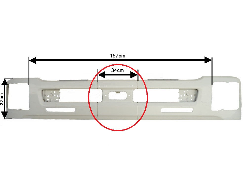 Isuzu F Series Front Bumper Bar – Second Hand – Genuine Pull Off – FTS 4×4 (2008-On) image 2