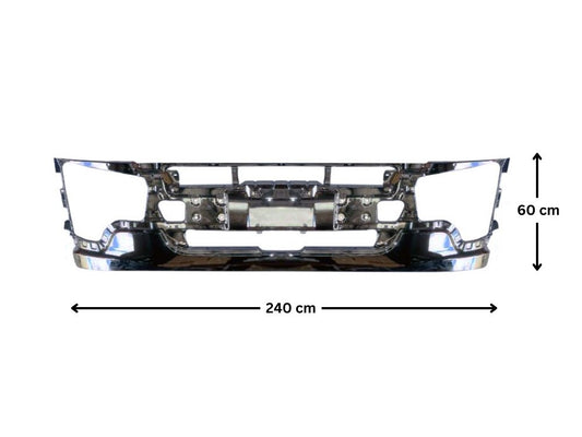 Mitsubishi Shogun Front Bumper Bar – Low Bar – Chrome  (19-On)